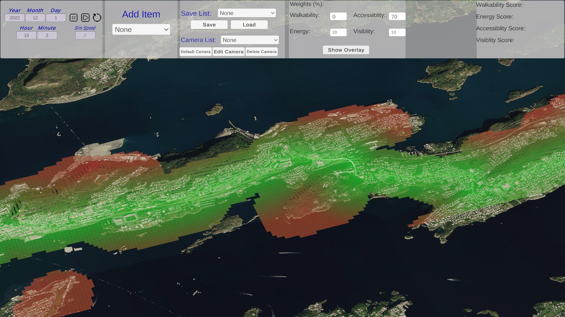 Digital Twin of Cities - 3D urban planning simulation